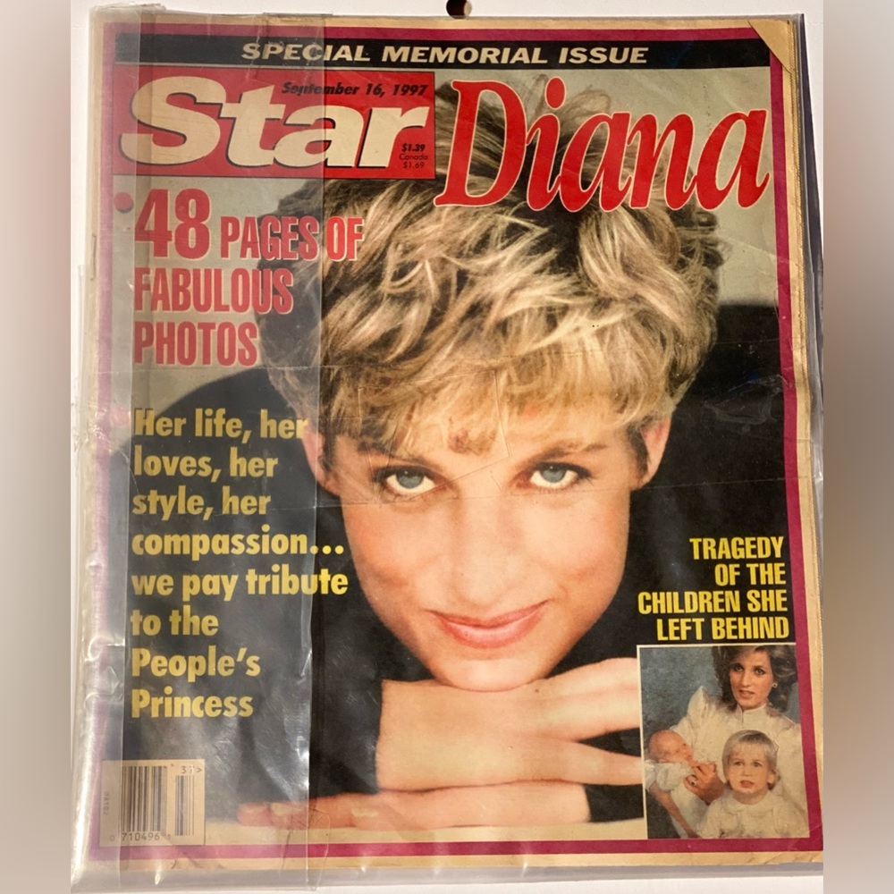 Star Magazine Princess Diana Cover 11-16-97 Special Memorial Issue
